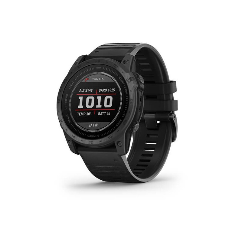 „Garmin Tactix 7“ 3,56 cm (1,4 colio) MIP 51 mm Skaitmeninis 280 x 280 pikselių Jutiklinis ekranas Juoda „Wi-Fi“ GPS (pa