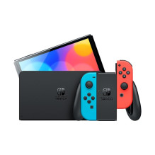 Nešiojama žaidimų konsolė „Nintendo Switch OLED“, 17,8 cm (7"), 64 GB, lietimui jautrus ekranas, „Wi-Fi“, juoda, mė