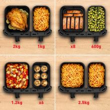 Tefal Easy Fry Dual XXL EY942HE0 fryer Double 11 L Stand-alone 2020 W Hot air fryer Grey