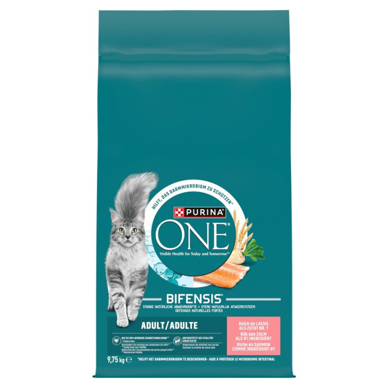 PURINA One Adult lašiša - sausas kačių ėdalas - 9,75 kg