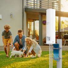 Qoltec 57044 4G LTE dviguba antena, 5dBi, visakryptė, lauko sąlygoms