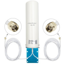 Qoltec 57044 4G LTE dviguba antena, 5dBi, visakryptė, lauko sąlygoms