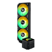 ASUS TUF GAMING LC III 360 ARGB procesorius „viskas viename“ skysčio aušintuvas, 12 cm, juodas