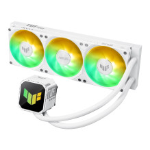ASUS TUF Gaming LC III 360 ARGB White Edition kompiuterio korpusas. Viskas viename skysčio aušintuvas, 12 cm.