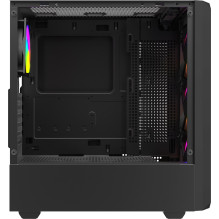 Savio Noctis Glass RGB Cube Black