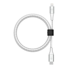 Belkin BOOST CHARGE USB-C to Lightning Cable, Braided, 1M White