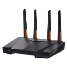 Wireless Router - ASUS TUF Gaming AX3000 V2, Gigabit Ethernet, Dual-band (2.4 GHz / 5 GHz) (Black, Orange)