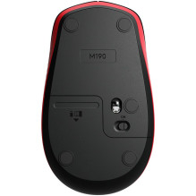 LOGITECH M190 belaidė pelė – RAUDONA