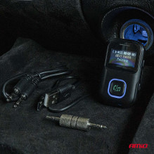 Odbiornik bluetooth na mini jack LCD AMIO-04659