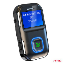 Odbiornik bluetooth na mini jack LCD AMIO-04659