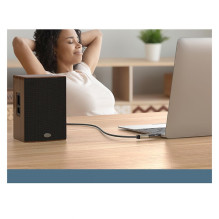 „Ugreen“ „Ugreen“ adapteris 3,5 mm garso adapteris (vyriškas) į 6,35 mm mini lizdą (lizdas), pilkas (AV168) Pilkas