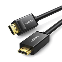 Ugreen DisplayPort - HDMI cable Ugreen DP101 4K 3m - black