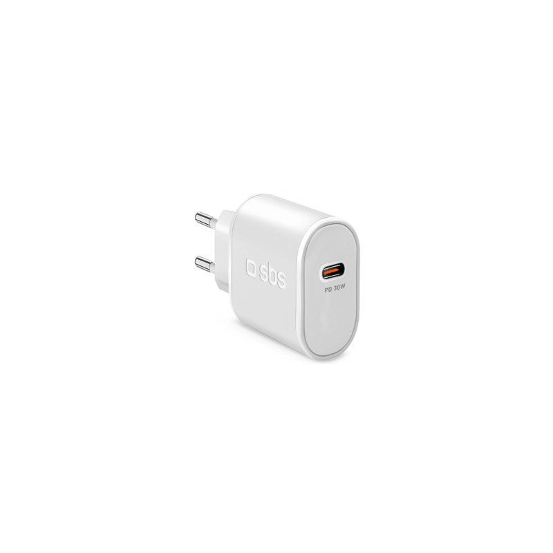 Lādētājs SBS USB-C 30W White