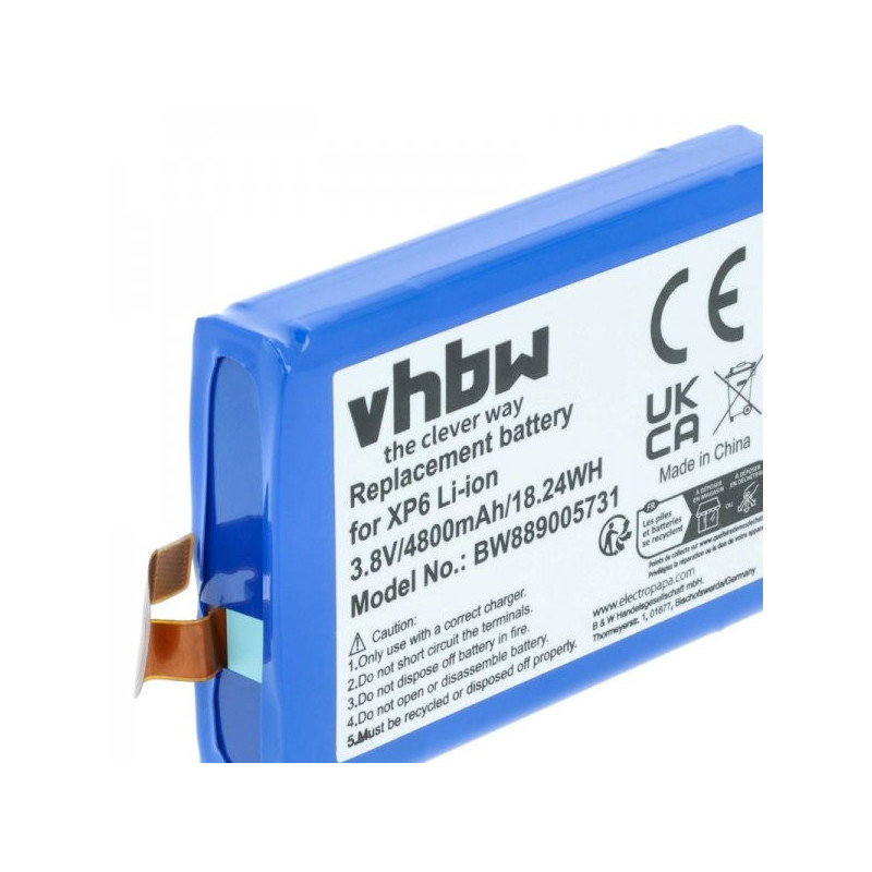 Battery for Socketmobile Sonim XP6, XP7 4800mAh