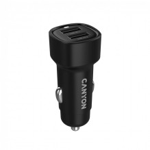 CANYON car charger OnDrive 24 24W 2xUSB-A Black