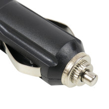 Right car lighter plug with LED and safety diode