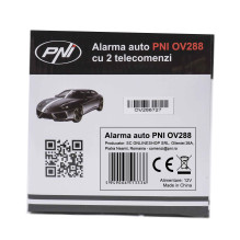 Car alarm PNI OV288 with 2 remote controls and central locking mode