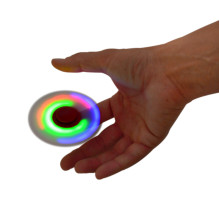 Spy anti-stress spinner PNI Speedy Red LED red color with LED lights