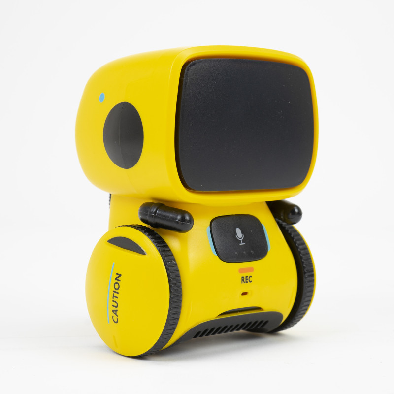 PNI Robo One interactive intelligent robot, voice control, touch buttons, yellow