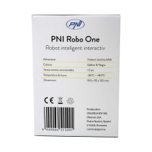PNI Robo One interactive intelligent robot, voice control, touch buttons, yellow