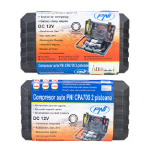 Compressor PNI CPA700 double piston and tire repair kit, 12V, 25A Compressor PNI CPA700 double piston and tire repair kit, 12V, 25A