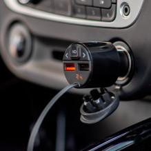 FM PNI Valentine V880 modulator with microphone, Bluetooth 5.0, MP3 player, FM transmitter, dual USB port, fast charging FM PNI Valentine V880 modulator with microphone, Bluetooth 5.0, MP3 player, FM transmitter, dual USB port, fast charging