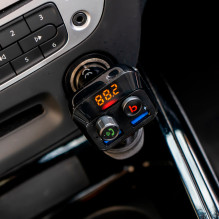 FM Modulator PNI Valentine F250 Bluetooth 5.0, MP3 player, FM transmitter, micro SD slot, dual USB port, fast mobile dev FM Modulator PNI Valentine F250 Bluetooth 5.0, MP3 player, FM transmitter, micro SD slot, dual USB port, fast mobile dev