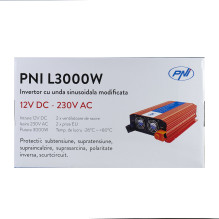 Inverter voltage PNI L3000W power supply 12V 230V output