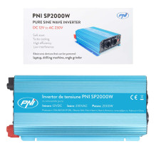PNI SP2000W voltage inverter with pure sinusoid, 12V power supply