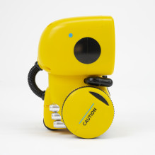 PNI Robo One interactive intelligent robot package, voice control, touch buttons, yellow + Midland Subzero Headphones Co