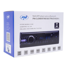 Radio MP3 player Clementine Bus 8524BT 4x45w 12V / 24V 1 way with SD, USB, AUX, RCA and Bluetooth 24 volt