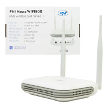 Wireless NVR PNI House WIFI800, 8 channels 5MP and 4 channels 4K (8MP), voice prompt