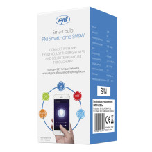 Intelligent PNI SmartHome SM9W LED 9w light with adjustable light, programmable WiFi compatible with Google Home, Alexa
