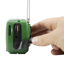 Emergency radio PNI Degen DE13, FM-AM-SW, with solar power, accumulator or AAA batteries, SOS functions, flashlight, sig Emergency radio PNI Degen DE13, FM-AM-SW, with solar power, accumulator or AAA batteries, SOS functions, flashlight, sig