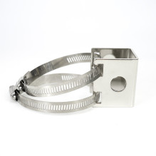 Metal support PNI SPA125, with metal clamp, for mounting the antenna on the transverse bar Metal support PNI SPA125, with metal clamp, for mounting the antenna on the transverse bar