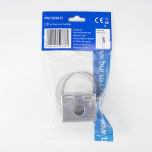 Metal support PNI SPA125, with metal clamp, for mounting the antenna on the transverse bar Metal support PNI SPA125, with metal clamp, for mounting the antenna on the transverse bar