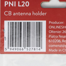 PNI L20 metal support for mounting the CB radio antenna on the dome
