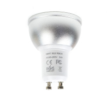 PNI SafeHome PT51RG LED smart light bulb, GU10, WiFi, RGBW, 5W, 500 lm, adjustable light / color via internet, Tuya Smar