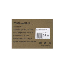 Smart LED spotlight PNI SafeHome PT58RC WiFi, recessed, ceiling, RGBW, 7W, 600 lm, light / color adjustable via internet