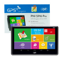 GPS navigation system + DVR PNI S916 Pro 7 inch screen with Android 6.0, 16 GB memory, 1 GB DDR3 RAM GPS navigation system + DVR PNI S916 Pro 7 inch screen with Android 6.0, 16 GB memory, 1 GB DDR3 RAM
