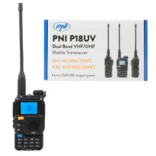 Portable VHF / UHF radio station PNI P18UV, dualband Portable VHF / UHF radio station PNI P18UV, dualband