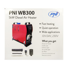 Stationary car heating system PNI WB300 Diesel 5kW 5kW, 12V, 24V, 230V 10 power levels Stationary car heating system PNI WB300 Diesel 5kW 5kW, 12V, 24V, 230V 10 power levels