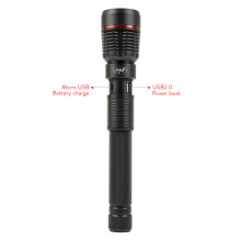 PNI Adventure F450 aluminum flashlight, with focus function, BOOST, LED 20 W, 1500 lm up to 450 m, 4400 mAh, IPX5, with 