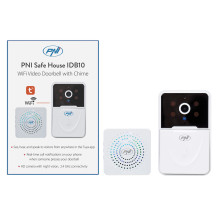 PNI Safe House IDB10 video doorbell, WiFi, Tuya control, night vision, call tone selection, volume control PNI Safe House IDB10 video doorbell, WiFi, Tuya control, night vision, call tone selection, volume control
