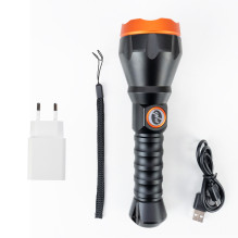 PNI Adventure F550 Crystal LED flashlight, 10W, aluminum, 500lm, up to 700m, 4000mAh, IPX6, with PNI CHG300 power supply