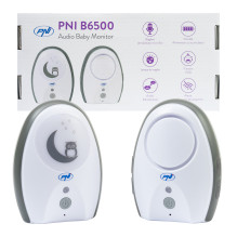 Audio Baby Monitor PNI B6500 wireless, intercom, with night lamp, Vox and Pager function, adjustable microphone sensitiv