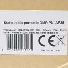 Portable UHF radio station PNI AP25, DMR, 500CH, 2450mAh, analog and digital mode, IP67 Portable UHF radio station PNI AP25, DMR, 500CH, 2450mAh, analog and digital mode, IP67