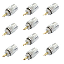Set with 10 bc PNI PL259 plug for RG58 cable, gilded central pin 9mm gold Set with 10 bc PNI PL259 plug for RG58 cable, gilded central pin 9mm gold