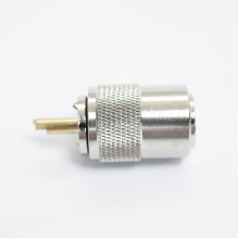 Set of 10 bc PNI PL259 plug for RG213 cable 9mm golden central pin