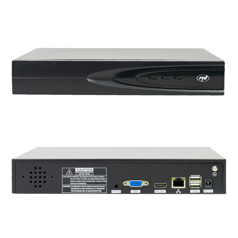 PNI House IP816 NVR package with 16 PNI IP740 4MP cameras, source, switch, cables, plugs and splitters